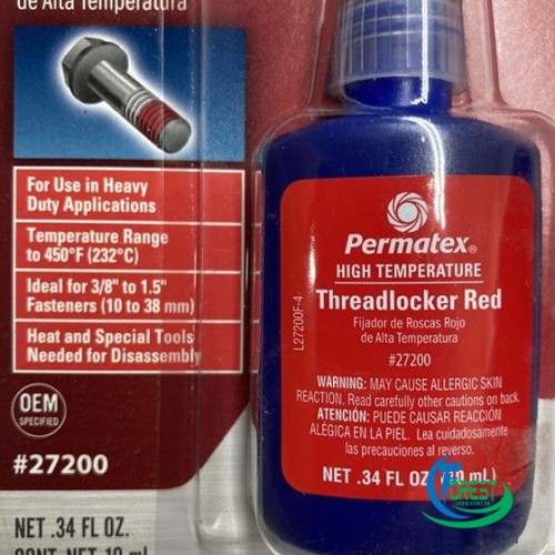 Permatex® 27200 High Temperature Threadlocker 10ml