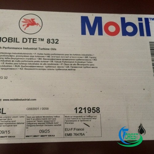 Dầu nhờn Mobil DTE 832 Industrial Turbin Oil 208L